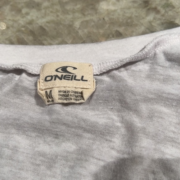 O’Neill White Sheer Tank Top, size medium - Picture 2 of 7